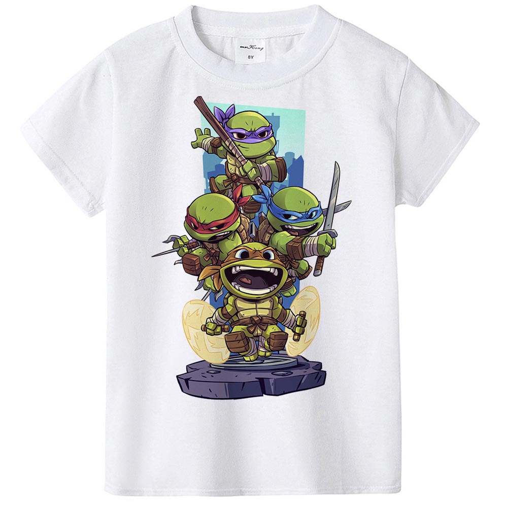 Ninja Turtles T Shirt Kids Boys Girls Cartoon Cute Tops Tees Toddler Baby Tshirt Shopee Singapore - teenage mutant ninja turtle costume shirt t shirt roblox