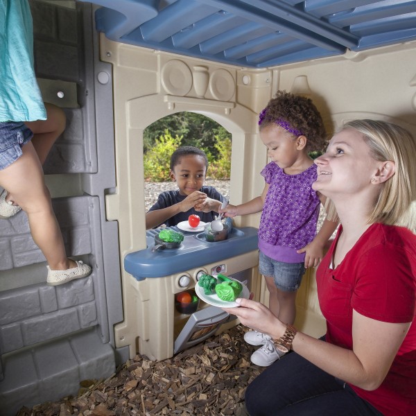 step2 2 story playhouse with slide