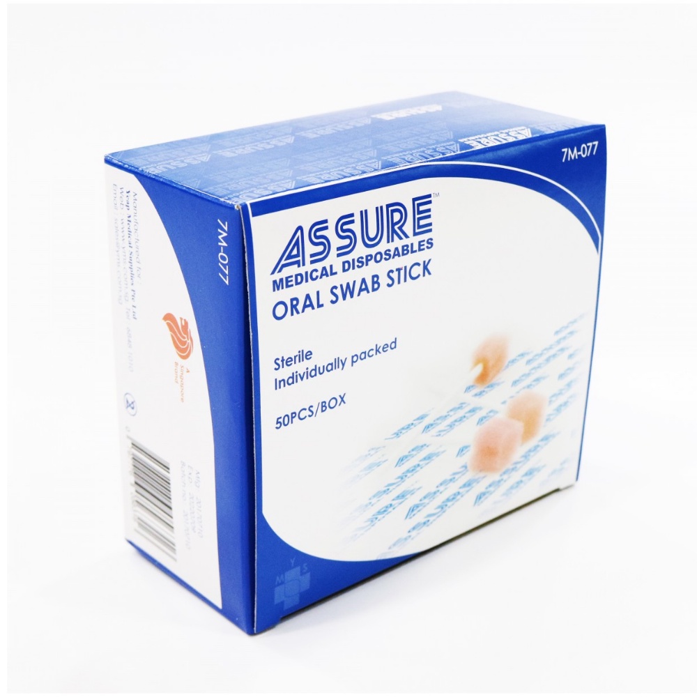 Assure Oral Swab Sticks, Box Of 50, Individually Packed Shopee Singapore