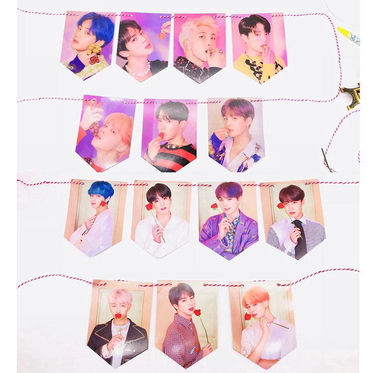 Kpop Bts Map Of The Soul Persona Paper Flag Hd Hang Up Photo