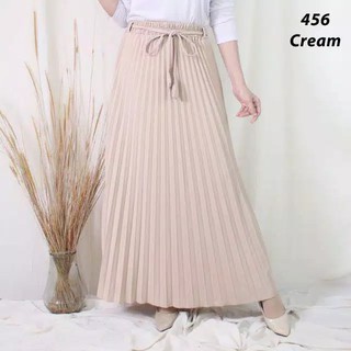 Premium Rope Plisket Rock Women Rock Maxi Skirt Pleates 456 Good Quality 1pcs 300 Gram Shopee Singapore