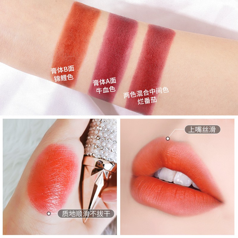 Image of [SG] AGAG Queen Scepter Lipstick Tricolor Water-resistant Waterproof Long Lasting Moisturizer Glossy Cozy #6