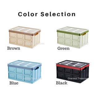 Stackable and Collapsible 56L Storage Box Foldable for Easy Storage Organizer Big Capacity 4 Trendy Colors #6