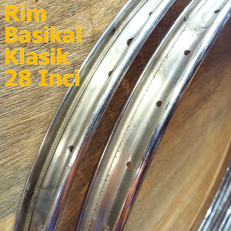 Classic 28 Inch Bicycle Rim Wheel Rim Kosong Basikal Tua Klasik 28 Inci 28x1 1 2 40 635 Shopee Singapore