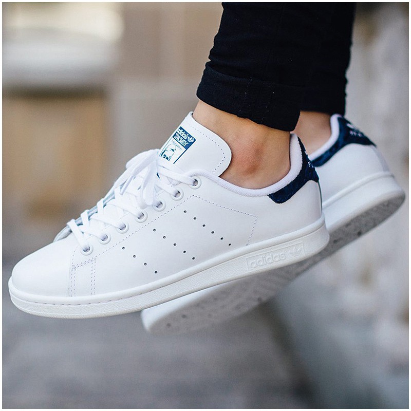 blue stan smith sneakers