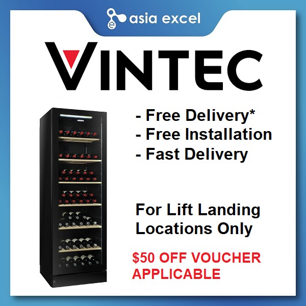 VINTEC V190SG2EBK 155 BOTTLES WINE CELLAR Shopee Singapore