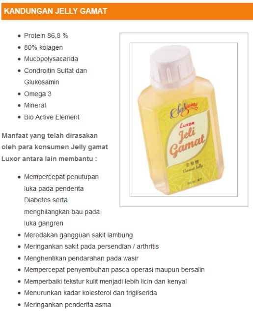 Shop Malaysia Gamat Luxor Jeli 350ml Shopee Singapore