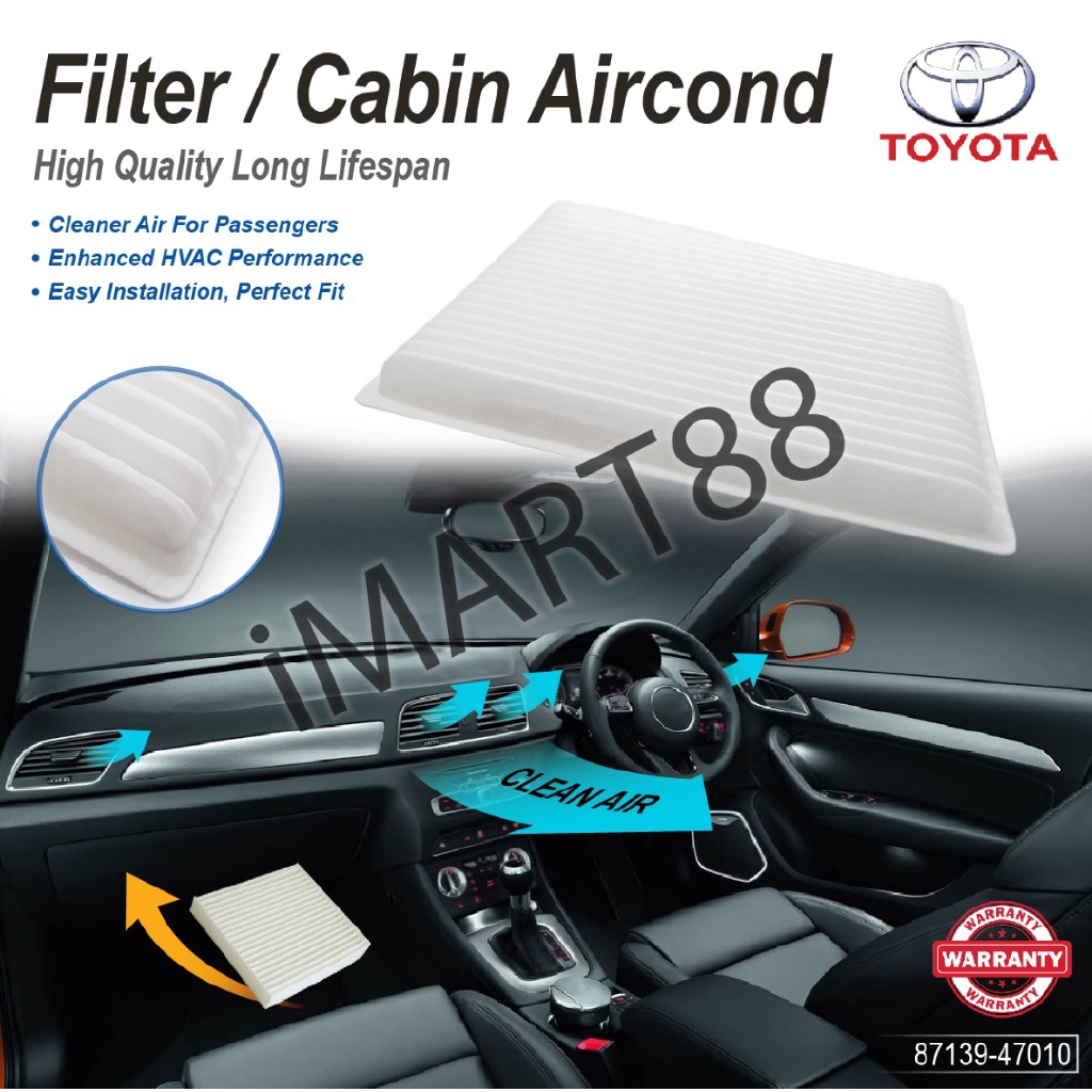 Cabin Air Filter For Toyota Vios Ncp42 Camry Acv30 Alphard Anh10