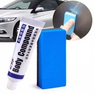 Car Vehicle Wax Scratch Repair Removal Paste Tube Scar Remover W/ Sponge Brush .