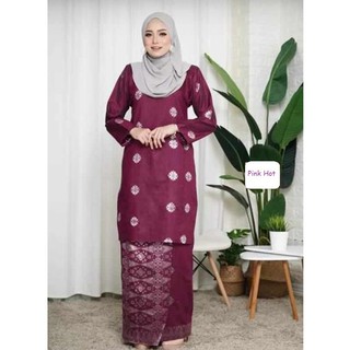 Shop Malaysia Baju Kurung Songket Tenun Bunga Tabur Hot Selling Shopee Singapore
