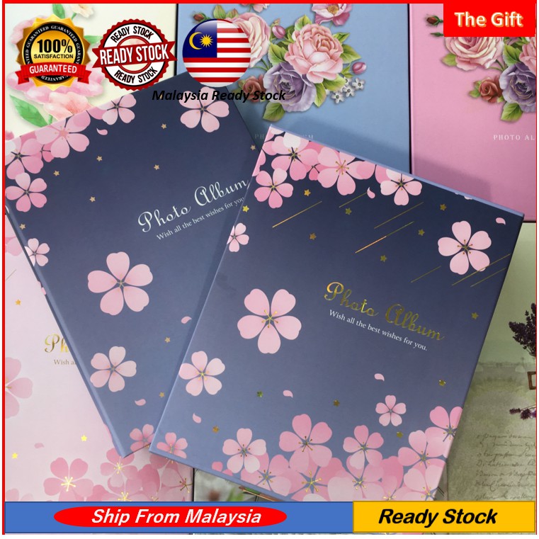 Shop Malaysia Ready Stock Photo Album 6r Gambar Album Duit Penghantaran Buku Mas Film Album Cover Photo Album With Cover 40 Pages Shopee Singapore
