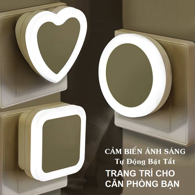 [10 Mẫu] Đèn Ngủ Cảm Biến Ánh Sáng, Tự Động Bật Tắt, Tiết Kiệm Năng Lượng, Đèn Trang Trí, Đèn Phòng 