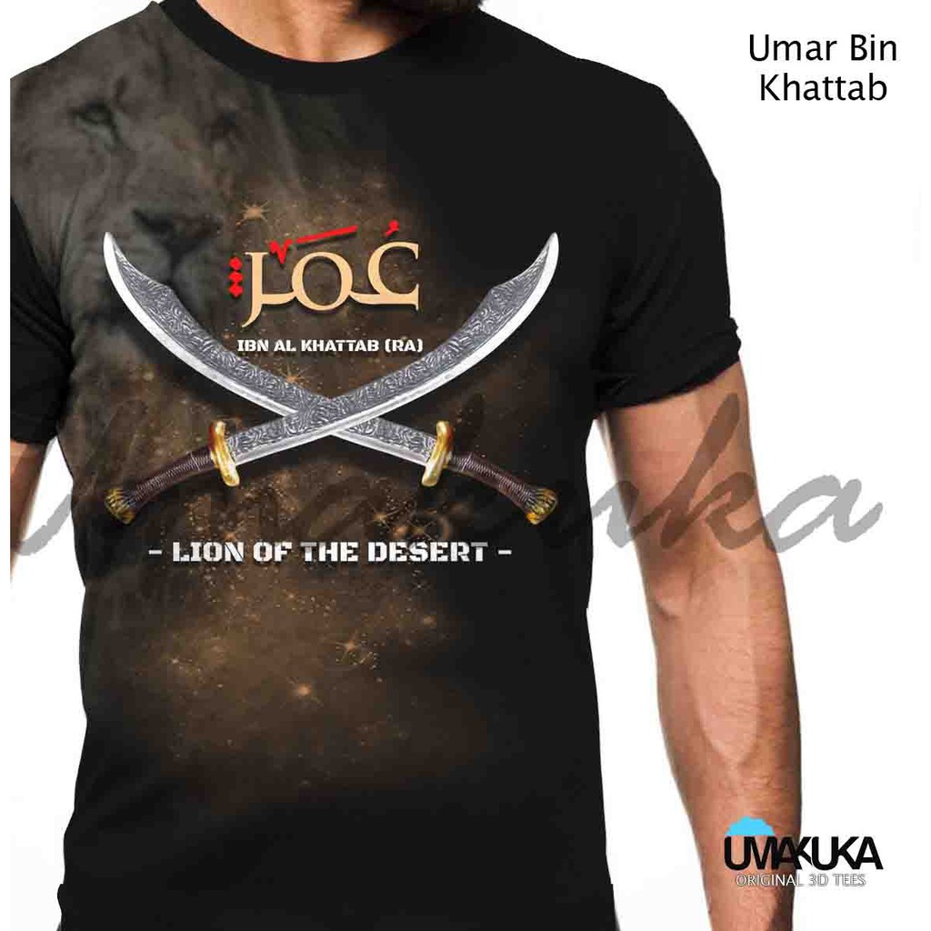 Muslim T Shirt Umar Bin Khattab Full Print 3d T Shirt Umakuka Premium Best Cool Shopee Singapore