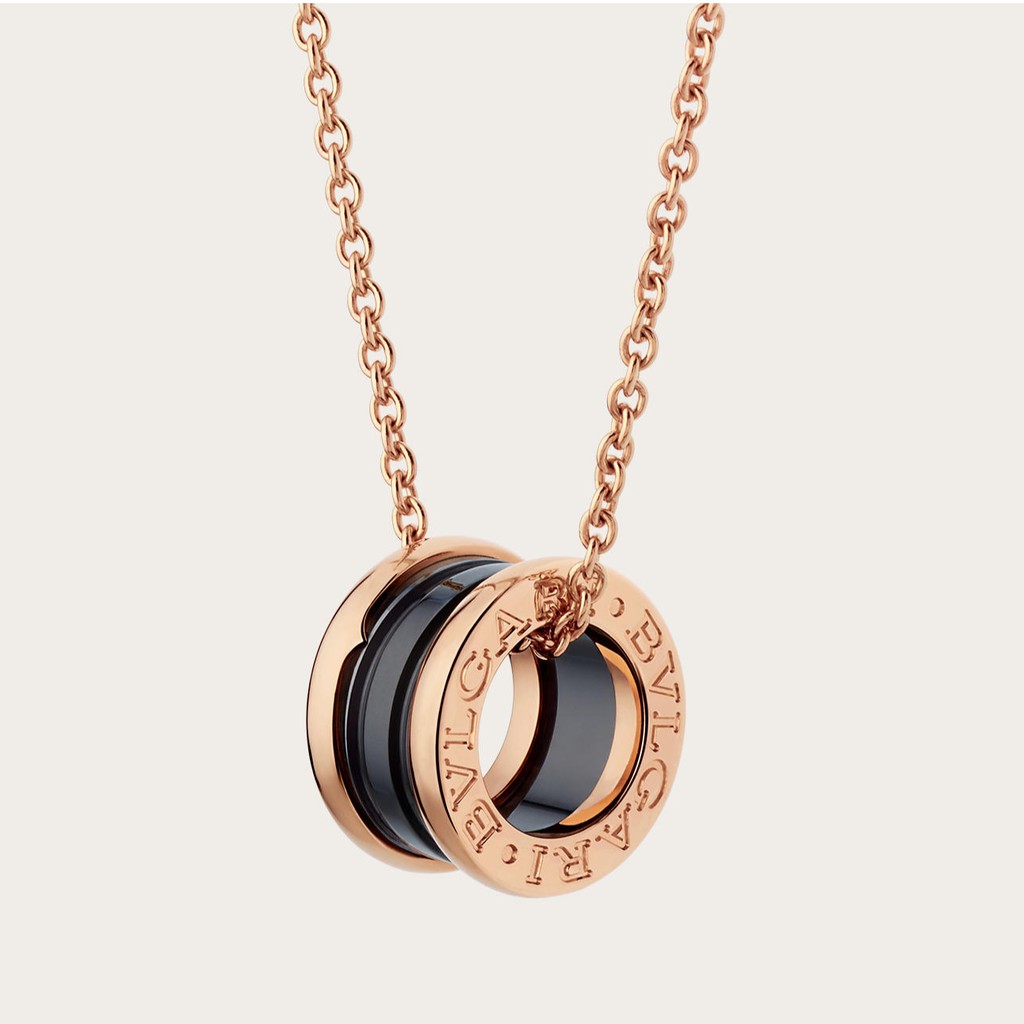 bvlgari rose gold pendant