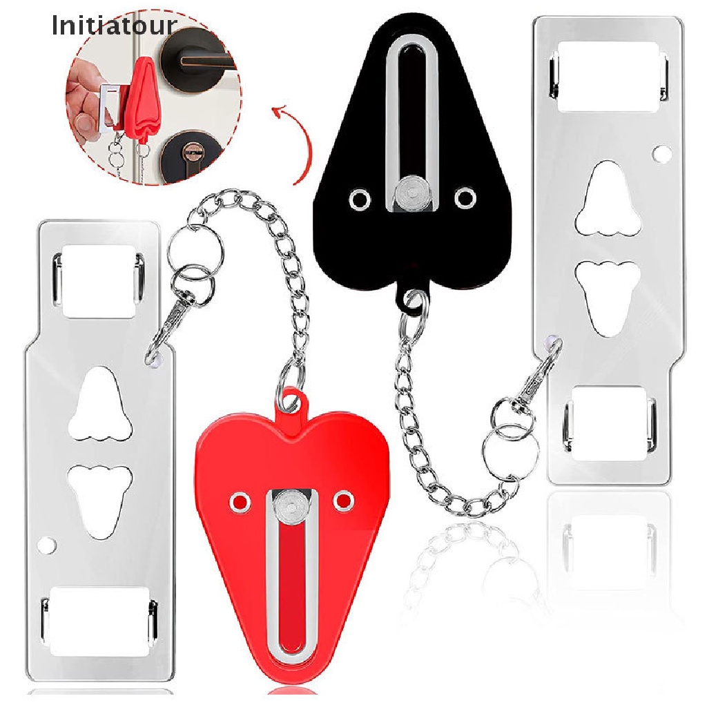 [Initiatour] Safety Lock Door Blocker Portable Hotel Door Lock Anti-Theft Lock Travel Lock