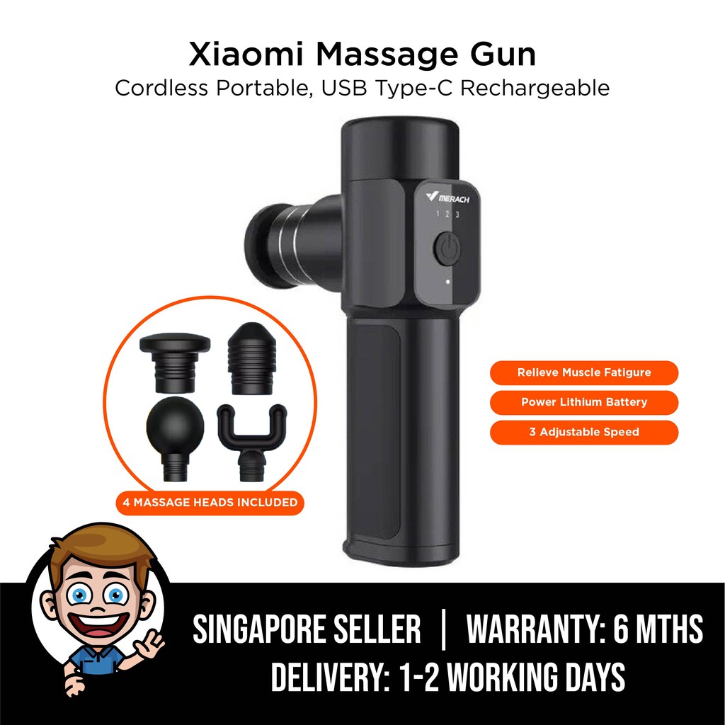 Xiaomi Massage Gun, Merach Merrick Nano Pocket Massage Gun, Cordless ...