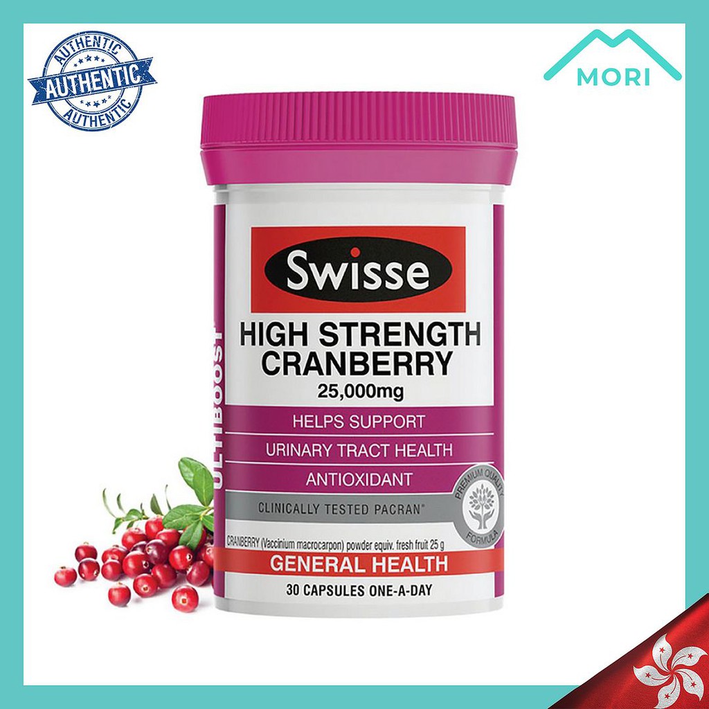 Swisse Ultiboost High Strength Cranberry 25000mg 30 Capsules