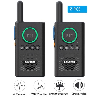 Daytech Walkie Talkie Wireless Intercom System for Elderly/Kids Home Intercom System Room to Room Communication 1.5 Miles Long Range 16 Channel Intercom System for Home 2 Pack WT08