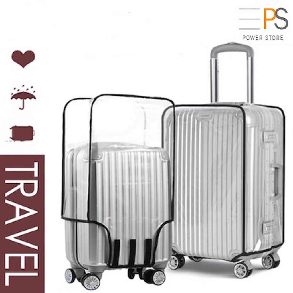 suitcase cover transparent