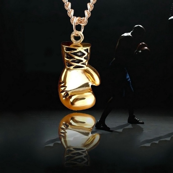 men's boxing glove pendant