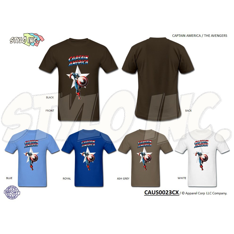 Caus0023cx Captain America 100 Cotton Graphic T Shirt Anime Tshirt Video Game Tee Shopee Singapore - captain america the winter soldier ww ii shirt roblox
