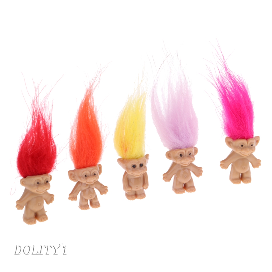 colorful troll dolls