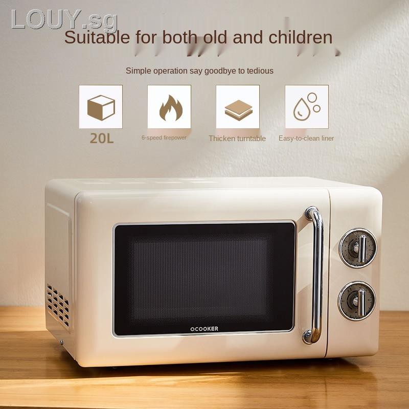 Circle Kitchen Microwave Household Small Mini Mechanical Turntable One Multifunctional Genuine Retro Lightwave Oven 20l Shopee Singapore