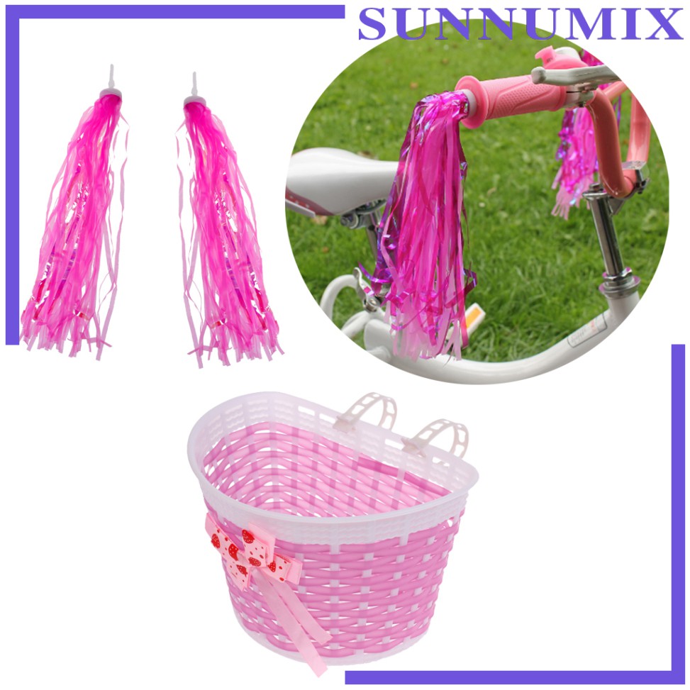 pink handlebar tassels