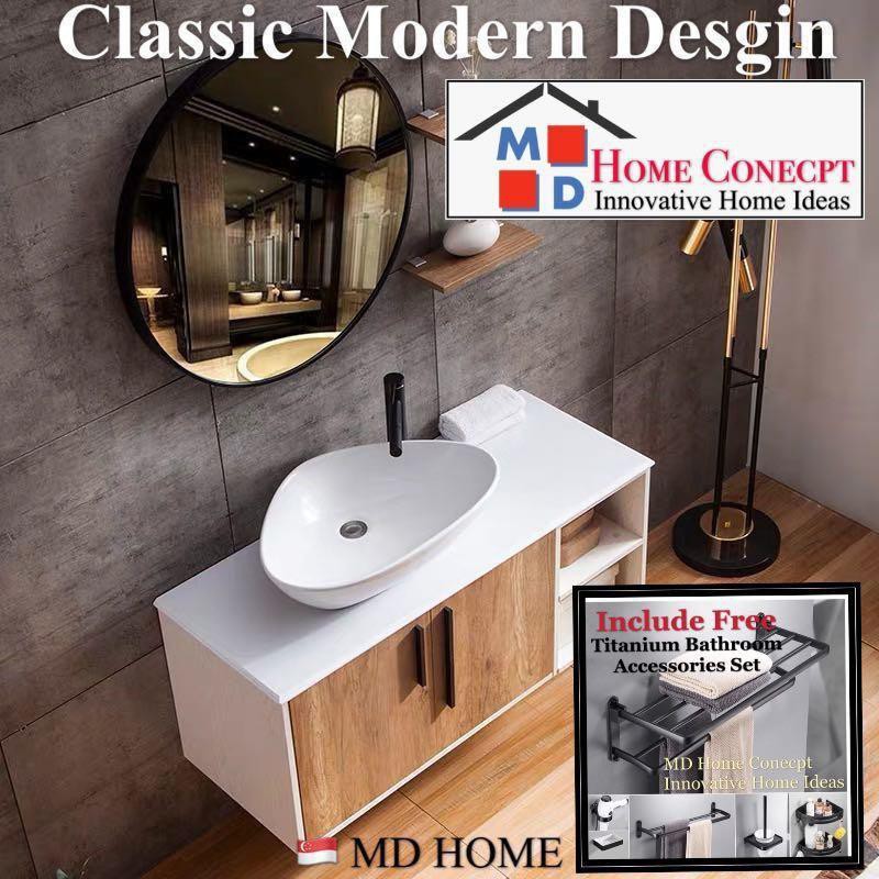 Md Home Storage Concept Classic Modern Bathroom Vanity Shopee