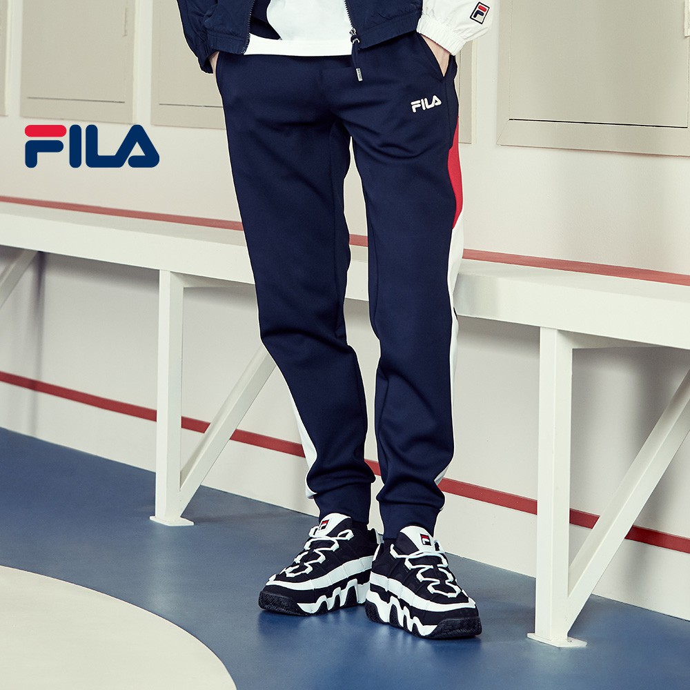 fila navy joggers