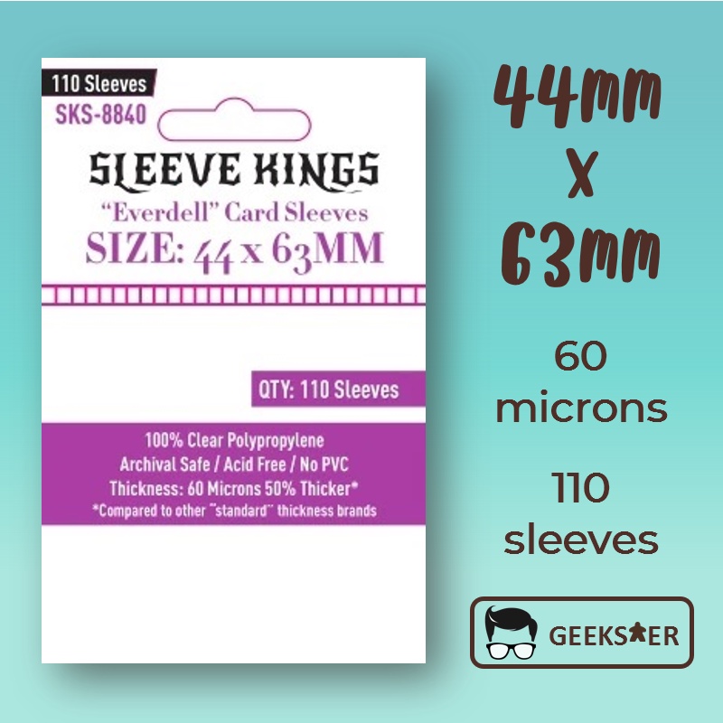 [44 X 63mm] 8840 Sleeve Kings "Everdell" Shopee Singapore