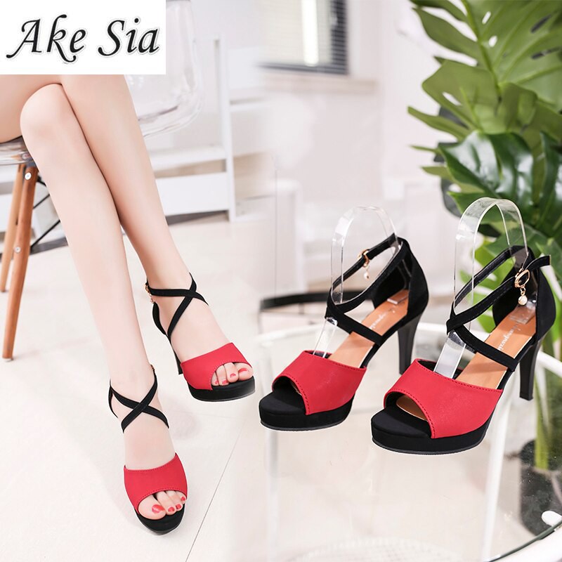 simple ankle strap heels