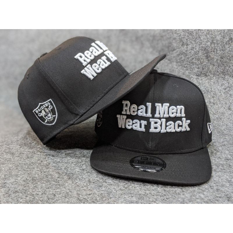 Bo Jackson Custom New Era Vintage Raiders Cap “Real Men Wear Black “ #34