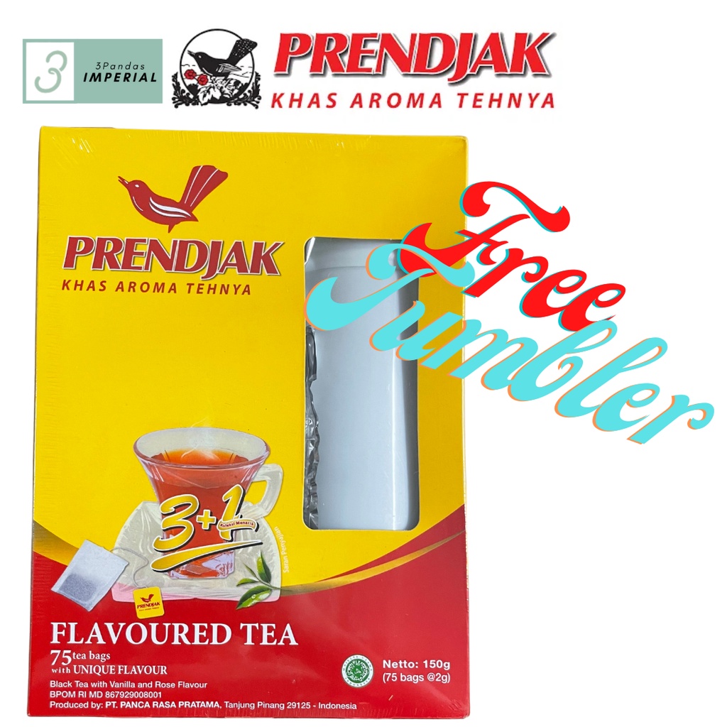 Sg Ready Stock Prendjak Black Tea With Vanilla And Rose Flavour Teh Celup Wangi 75 Sachetsbox 0268