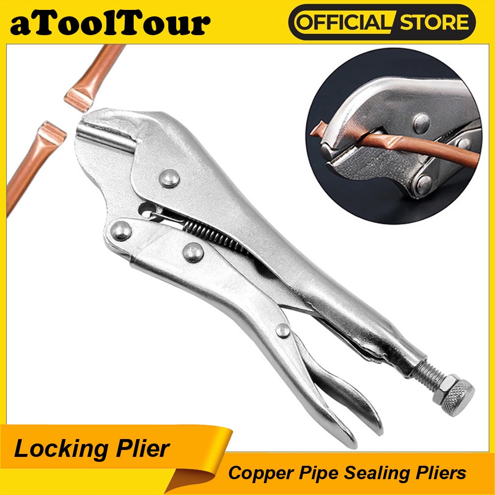 Heavy Duty Locking Pinch Off Pliers Crimping Tool Refrigeration Tool