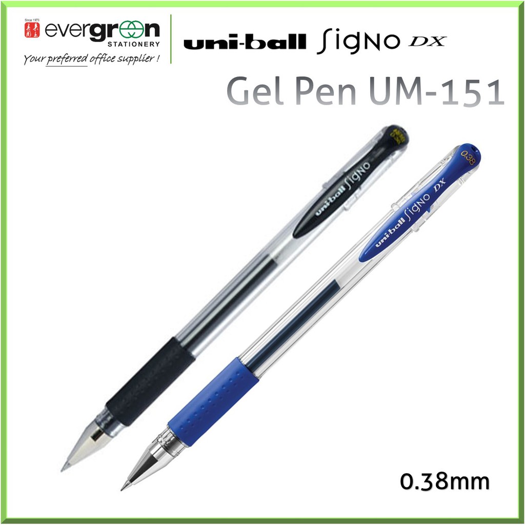 Uni Ball Signo Dx 0 38mm Pens 12pcs Box Shopee Singapore