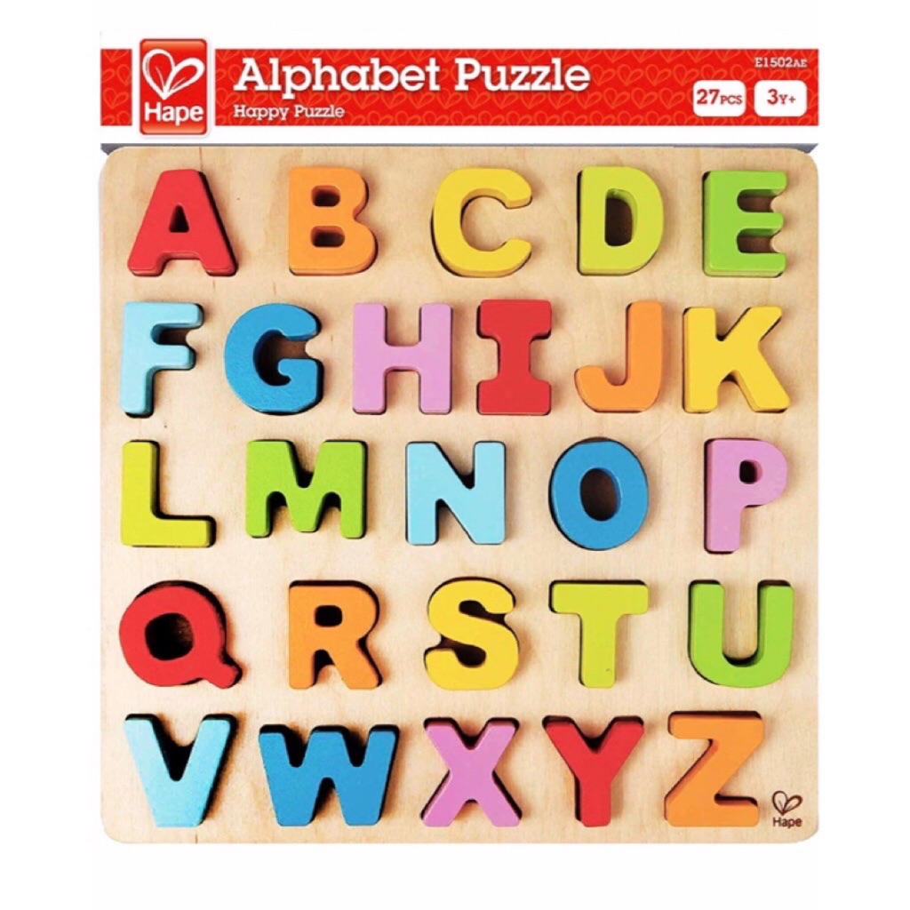 hape wooden alphabet puzzle