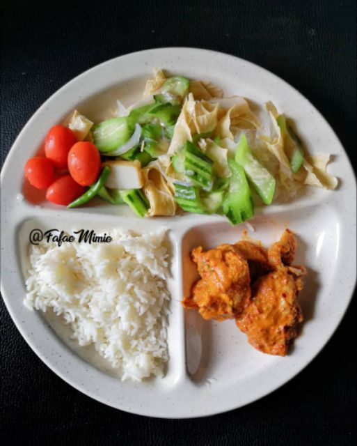 Hot Promo Diet Plate Pinggan Diet Plastic Pinggan For Diet Part Separuh Diet Shopee Singapore