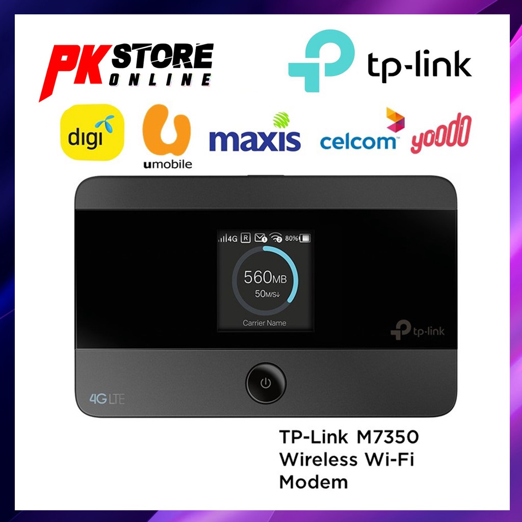 Tp Link 4g Lte Mifi Portable Wireless Wifi Direct Sim Pocket Modem Router M7350 For Digi Umobile Maxis Shopee Singapore