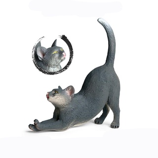 JONY1EC Stretching Cats Model Micro Landscape Educational Toy Science & Nature Farm Animal #5