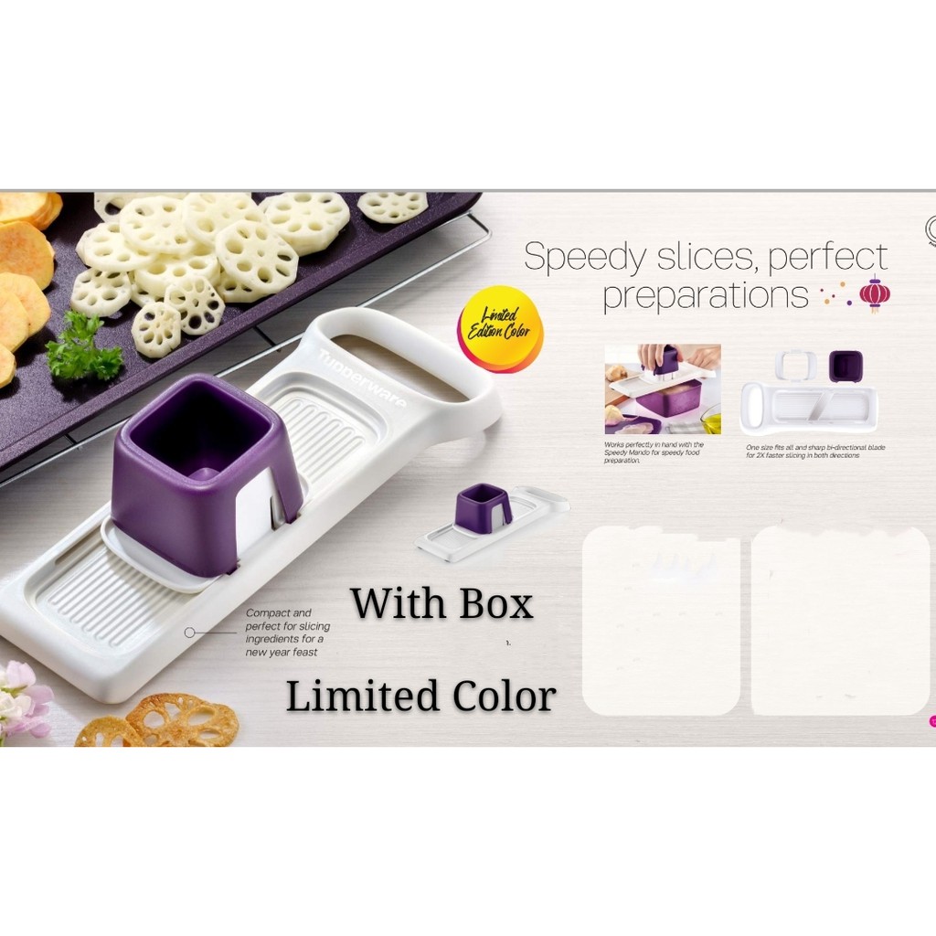 Rm 60 03 After Cashback Tupperware Speedy Mando 1 With Box Purple Color Shopee Singapore