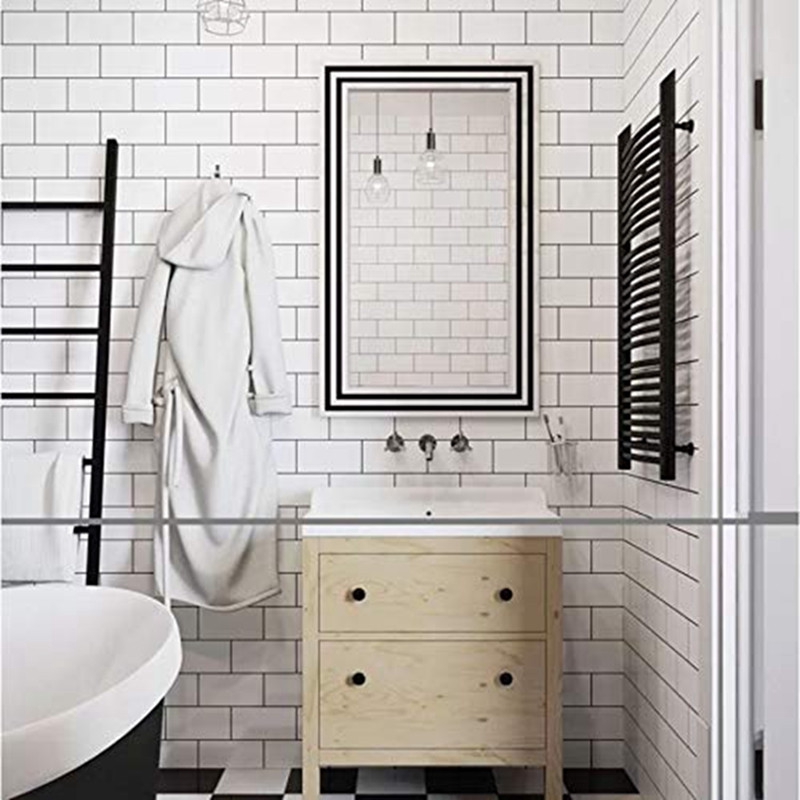 Peel And Stick Tile 3d White Backsplash 25cm X25cm Premium Kitchen Backsplash Peel And Stick Tile Shopee Singapore