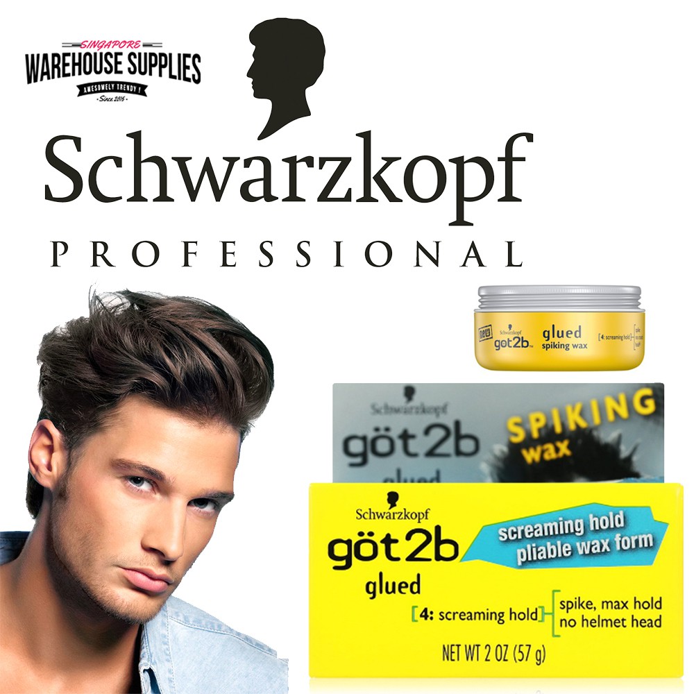 Schwarzkopf Got2b Glued Spiking Hair Styling Wax 75ml Shopee