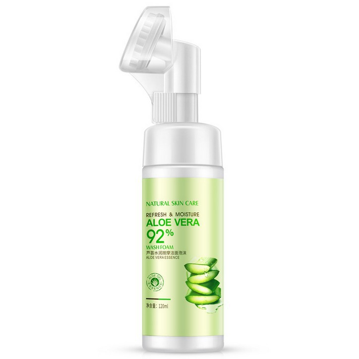 white mint facial cleansing foam