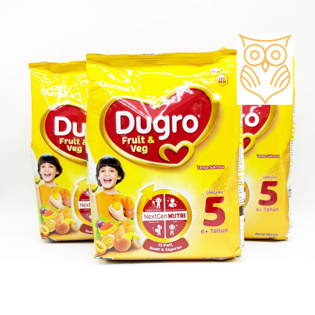 Dumex Dugro 5 Fruit Veg 6 Years 850gmx3 Shopee Singapore