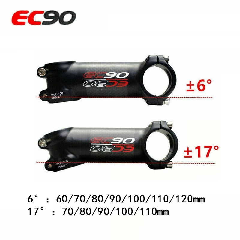 EC90 MTB Road Bike Stem 31.8*60-120mm 6 