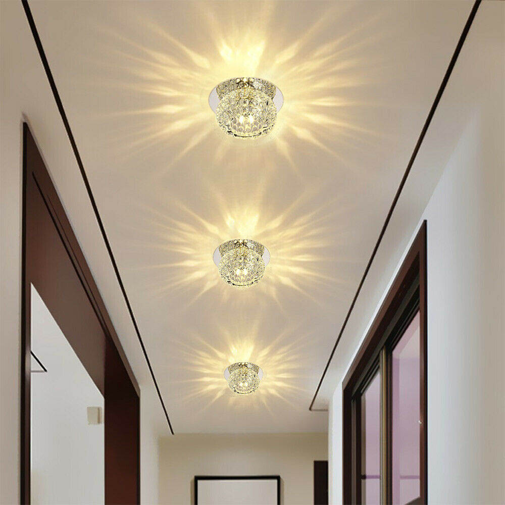 Details about   Crystal SMD 5730 LED Ceiling Light Fixture Aisle/Hallway Pendant Lamp-Chandelier 