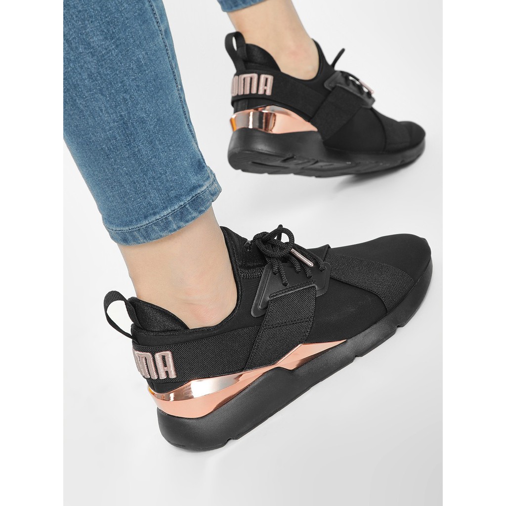 puma muse metallic black rose gold singapore