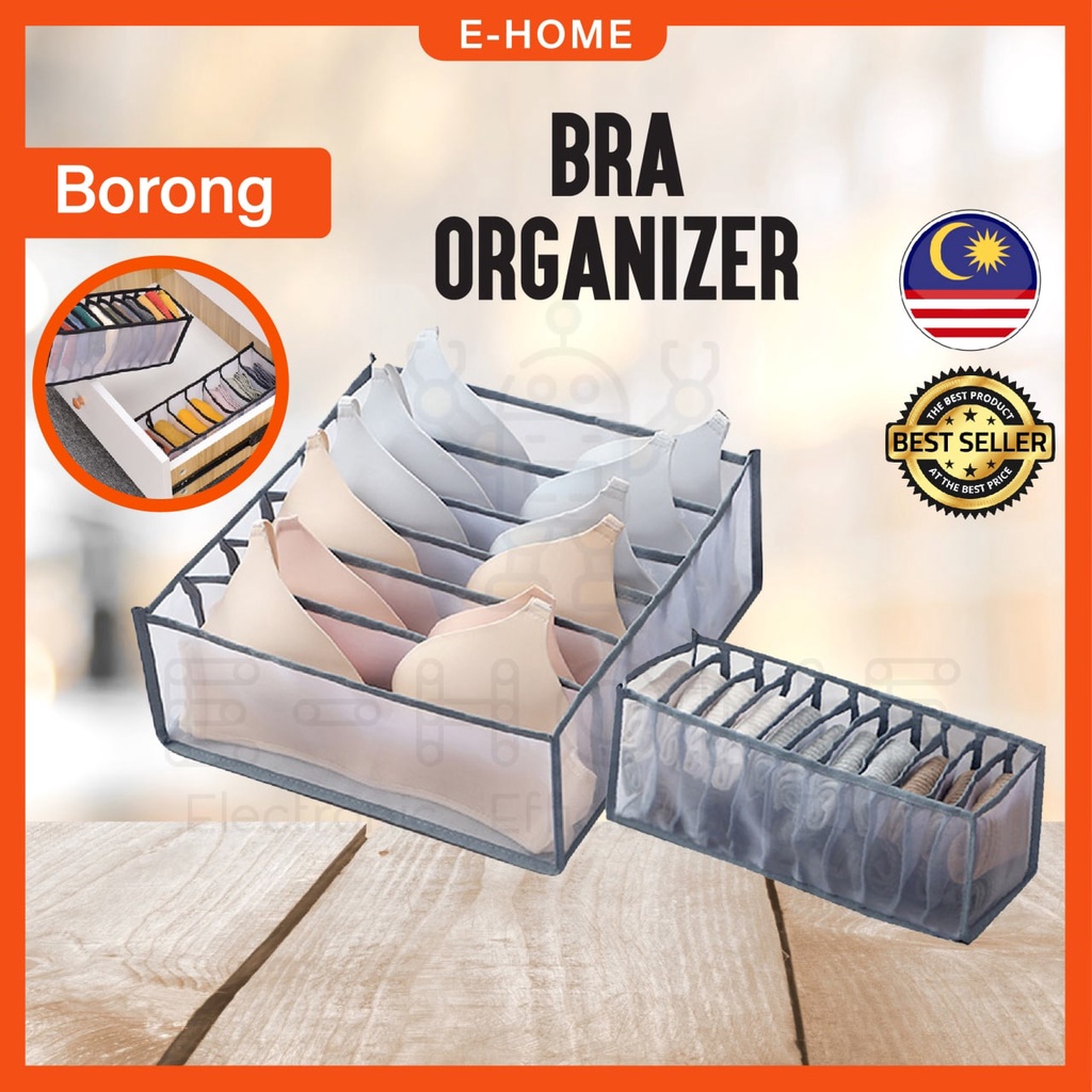 Bra Organizer Foldable Compartment Underwear Storage Box Clothes