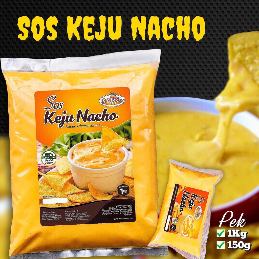 Shop Malaysia Halal 1kg 150gm Sos Cheese Nachos Dip Sos Nacho D Apple Cheese And Delicious And Delicious Ready To Eat Shopee Singapore